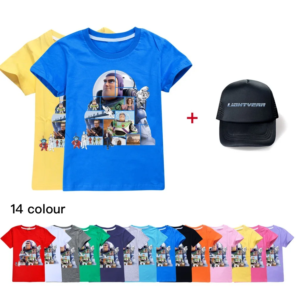 New Buzz lightyear Summer Girls Children Cute Cartoon Printing T-Shirt Tops Kids Baby Cotton Short Sleeve T-Shirt + Hat
New Buzz lightyear Summer Girls Children Cute Cartoon Printing T-Shirt Tops Kids Baby Cotton Short Sleeve T-Shirt + Hat