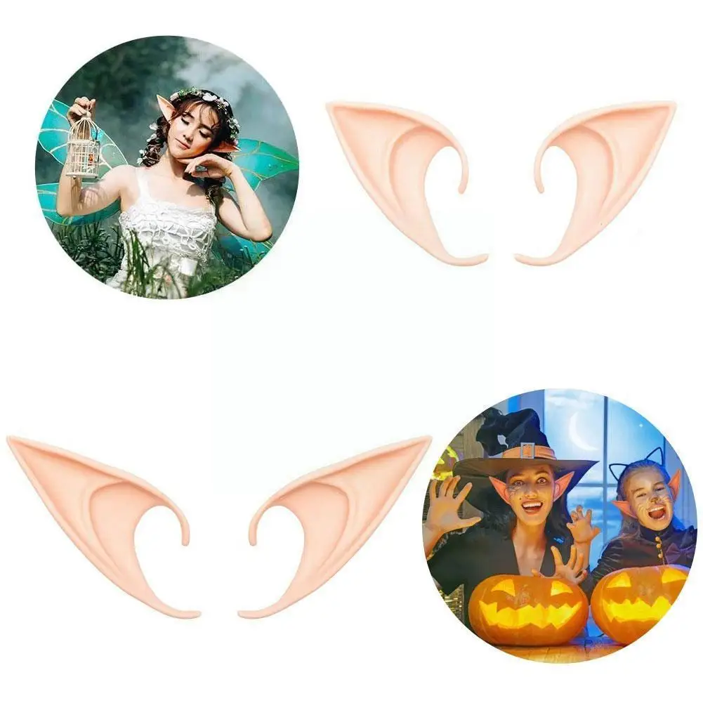 Elves Cosplay Ears Men Women Halloween Holiday Party Latex Prop Elf Ear Soft Simulation Toys Role K1p5
Elves Cosplay Ears Men Women Halloween Holiday Party Latex Prop Elf Ear Soft Simulation Toys Role K1p5