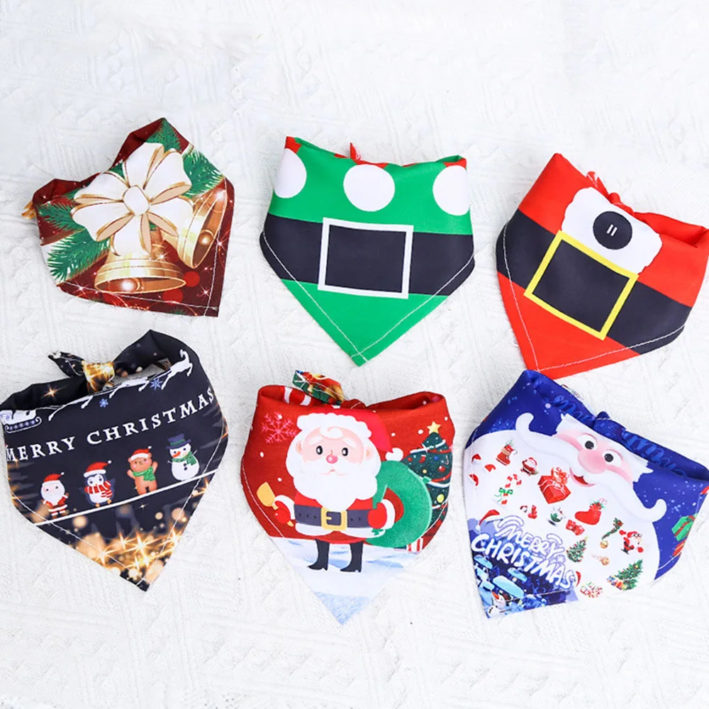 Christmas Pet Christmas Bandanas Soft Dog Bibs Kerchief Adjustable Washable Puppy Scarf Xmas Pet Accessories Decoration for Cats
Christmas Pet Christmas Bandanas Soft Dog Bibs Kerchief Adjustable Washable Puppy Scarf Xmas Pet Accessories Decoration for Cats