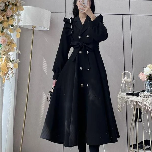 2023 Women Spring Autumn New Long Sleeve Suit Dresses Female Solid Color Loose Vestidos Ladies Double Breasted Mini Dress K164
2023 Women Spring Autumn New Long Sleeve Suit Dresses Female Solid Color Loose Vestidos Ladies Double Breasted Mini Dress K164