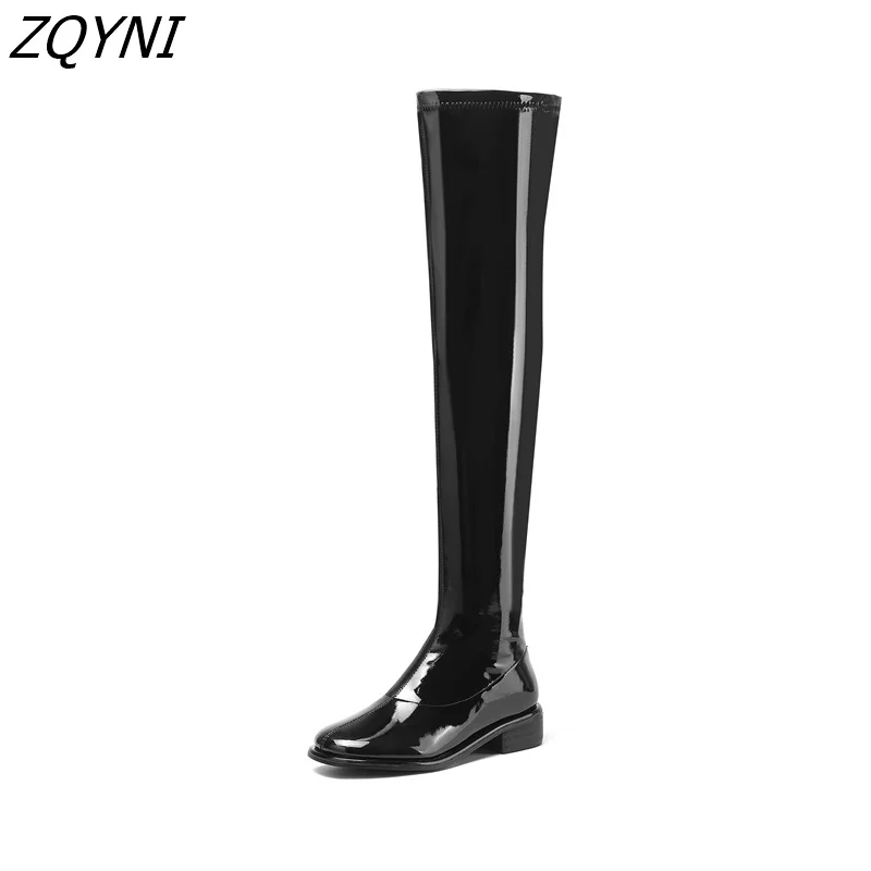Knee high boots women's winter and spring luxury brand casual flat shoes black boots extra large 45
Knee high boots women's winter and spring luxury brand casual flat shoes black boots extra large 45