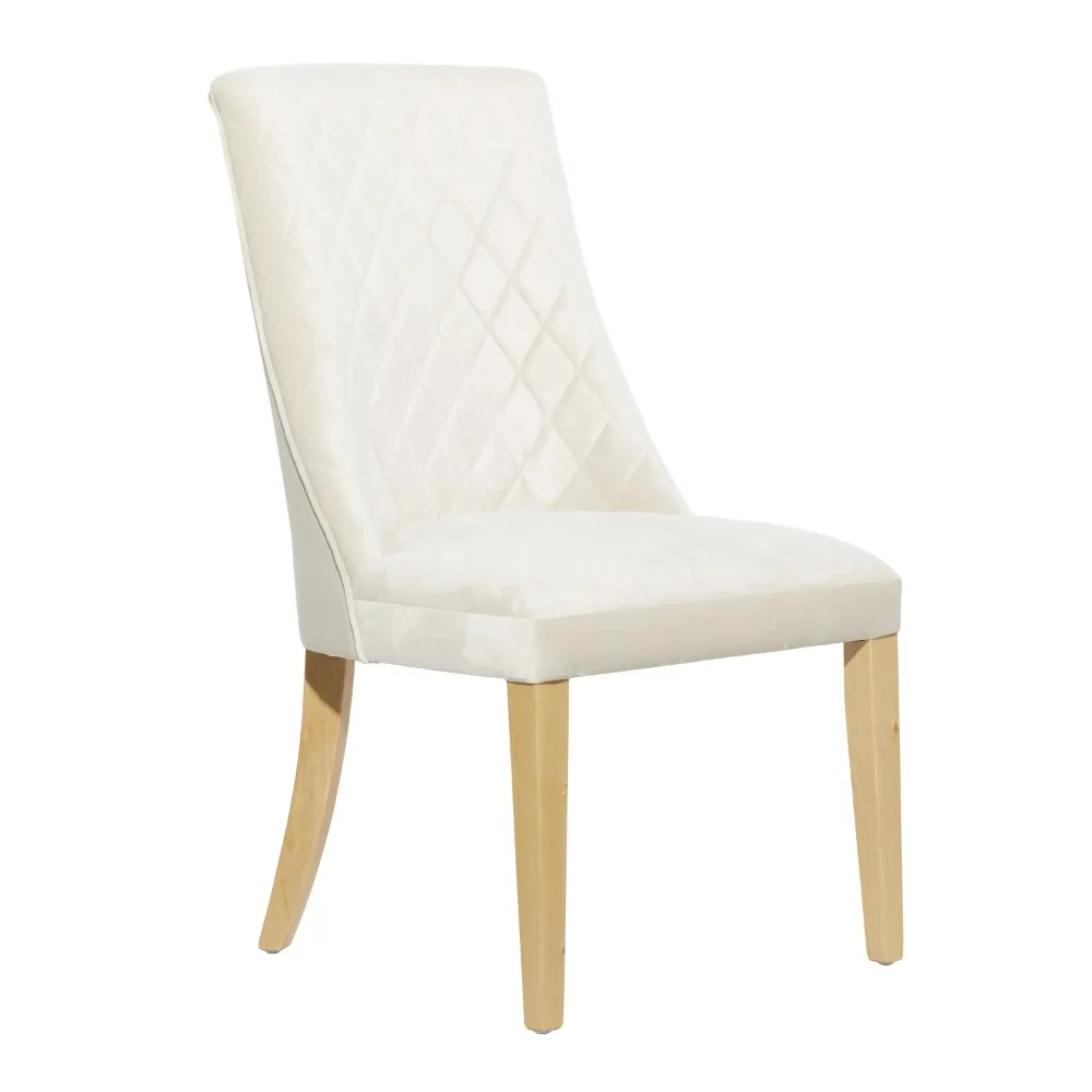 20" X 37" White Wood Diamond Pattern Dining Chair With Wood Legs, 2-Pieces
20" X 37" White Wood Diamond Pattern Dining Chair With Wood Legs, 2-Pieces