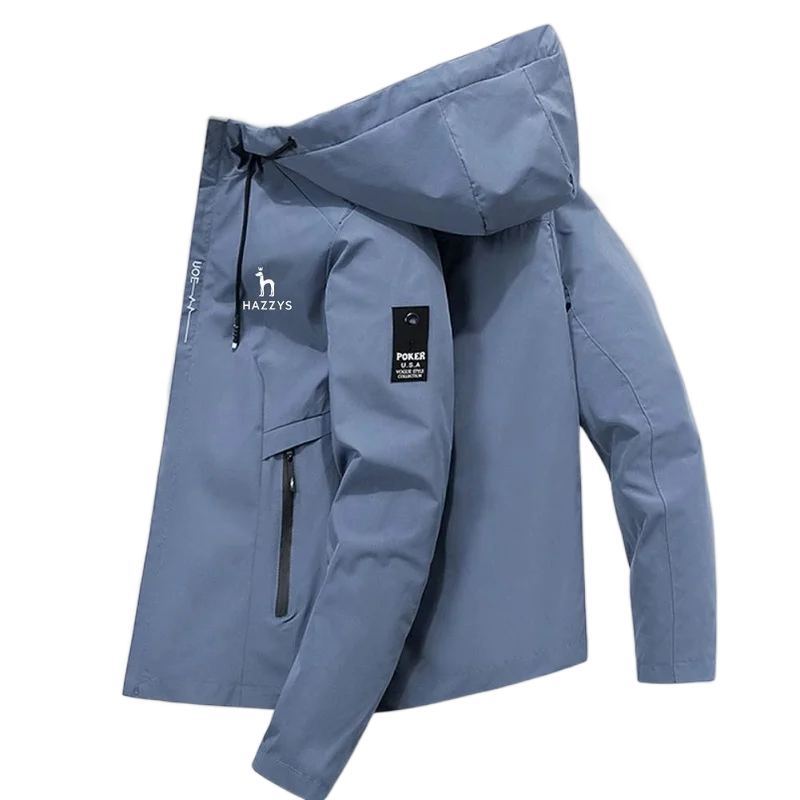 Men's chain hooded jacket, Windproof and Waterproof, Korean fashion clothing, Outdoor travel, Mountaineering, Autumn and Winter
Men's chain hooded jacket, Windproof and Waterproof, Korean fashion clothing, Outdoor travel, Mountaineering, Autumn and Winter