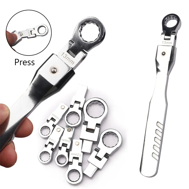 Portable Ratchet Wrench Shaking Head Interchangeable Combination Set Rotatable 180 °Removable Flexible Torque Spanner Dropship
Portable Ratchet Wrench Shaking Head Interchangeable Combination Set Rotatable 180 °Removable Flexible Torque Spanner Dropship