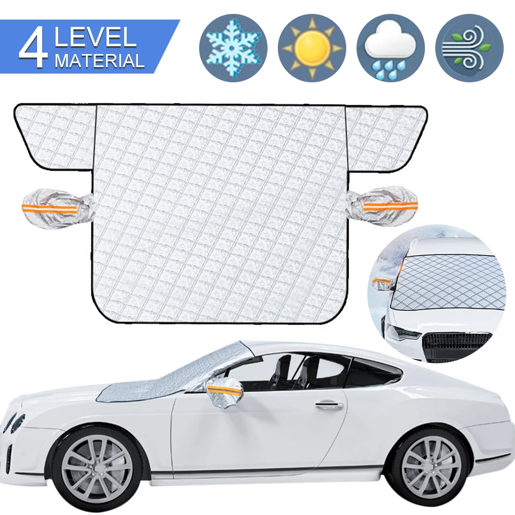 225x120cm Car Snow Cover Windshield Snow Protector Aluminum Film Waterproof Cover Reflective Strip Folding Sunshade Protection
225x120cm Car Snow Cover Windshield Snow Protector Aluminum Film Waterproof Cover Reflective Strip Folding Sunshade Protection