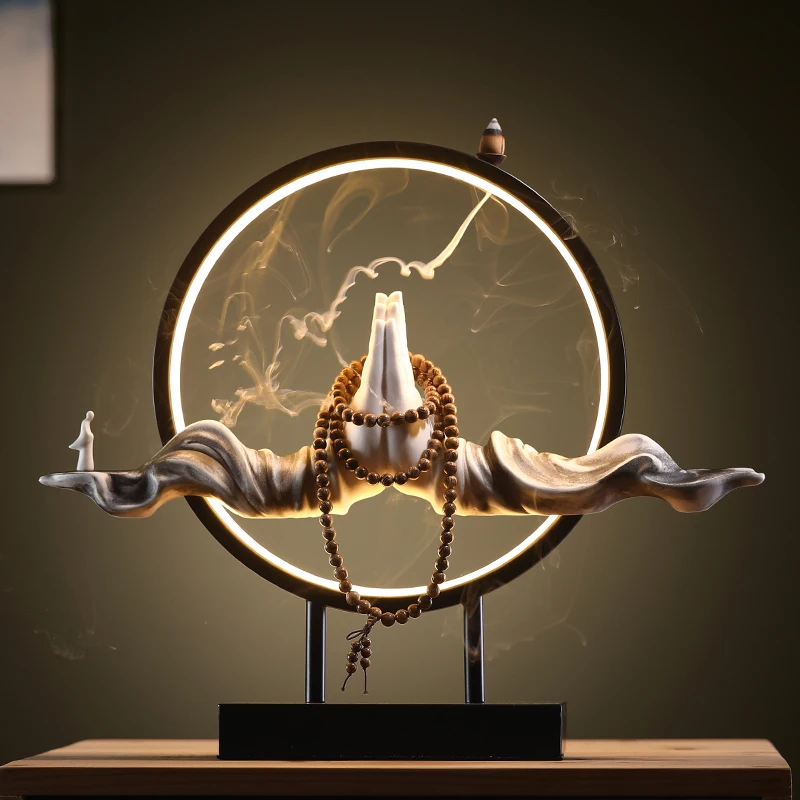 Buddha Lamp Zen Incense Holder Electric Ramadan Decoration Fragranc Quemador De Incienso Cascada Show Piece For Home Decoration
Buddha Lamp Zen Incense Holder Electric Ramadan Decoration Fragranc Quemador De Incienso Cascada Show Piece For Home Decoration