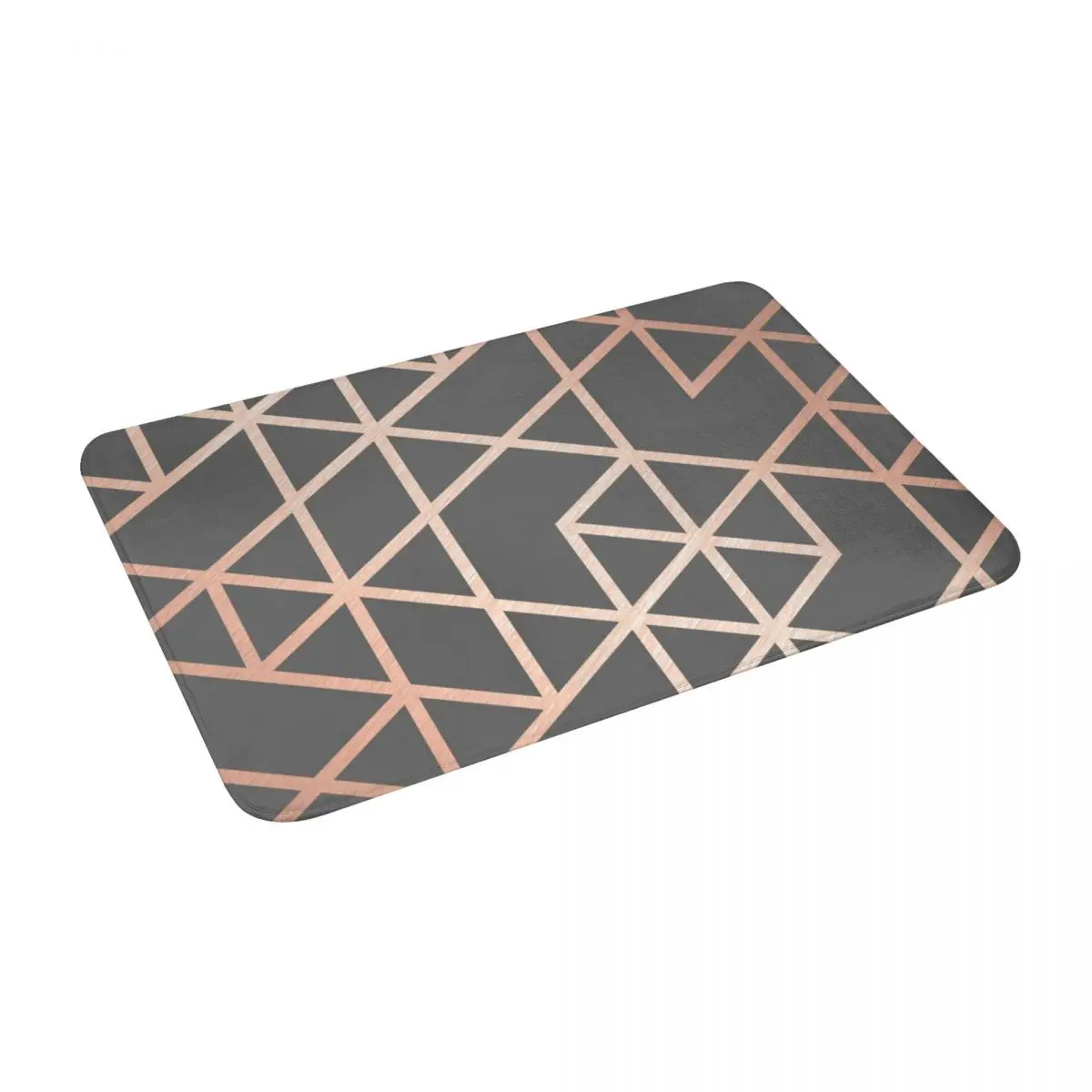 Rose Gold And Gray Geometric Pattern Bath Door Floor Mat Non-slip Rug Carpet Entrance Living Room Home Kitchen Removal Doormat
Rose Gold And Gray Geometric Pattern Bath Door Floor Mat Non-slip Rug Carpet Entrance Living Room Home Kitchen Removal Doormat