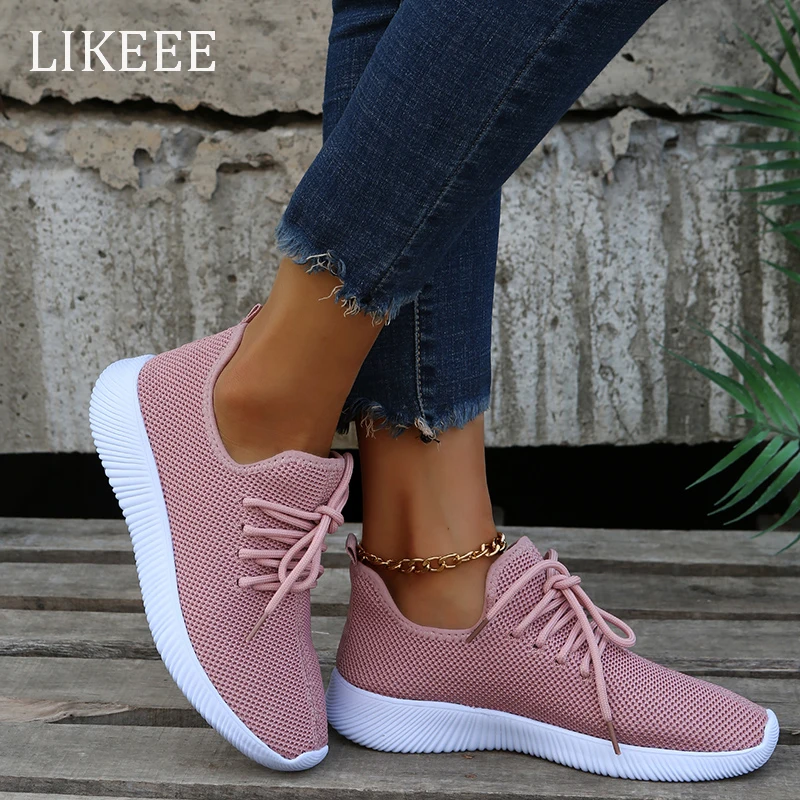 Ladies Flat Sneakers Solid Color Lace Up Women's Casual Shoes Non-Slip Comfortable Female Fashion Walking Shoes Women Flats
Ladies Flat Sneakers Solid Color Lace Up Women's Casual Shoes Non-Slip Comfortable Female Fashion Walking Shoes Women Flats