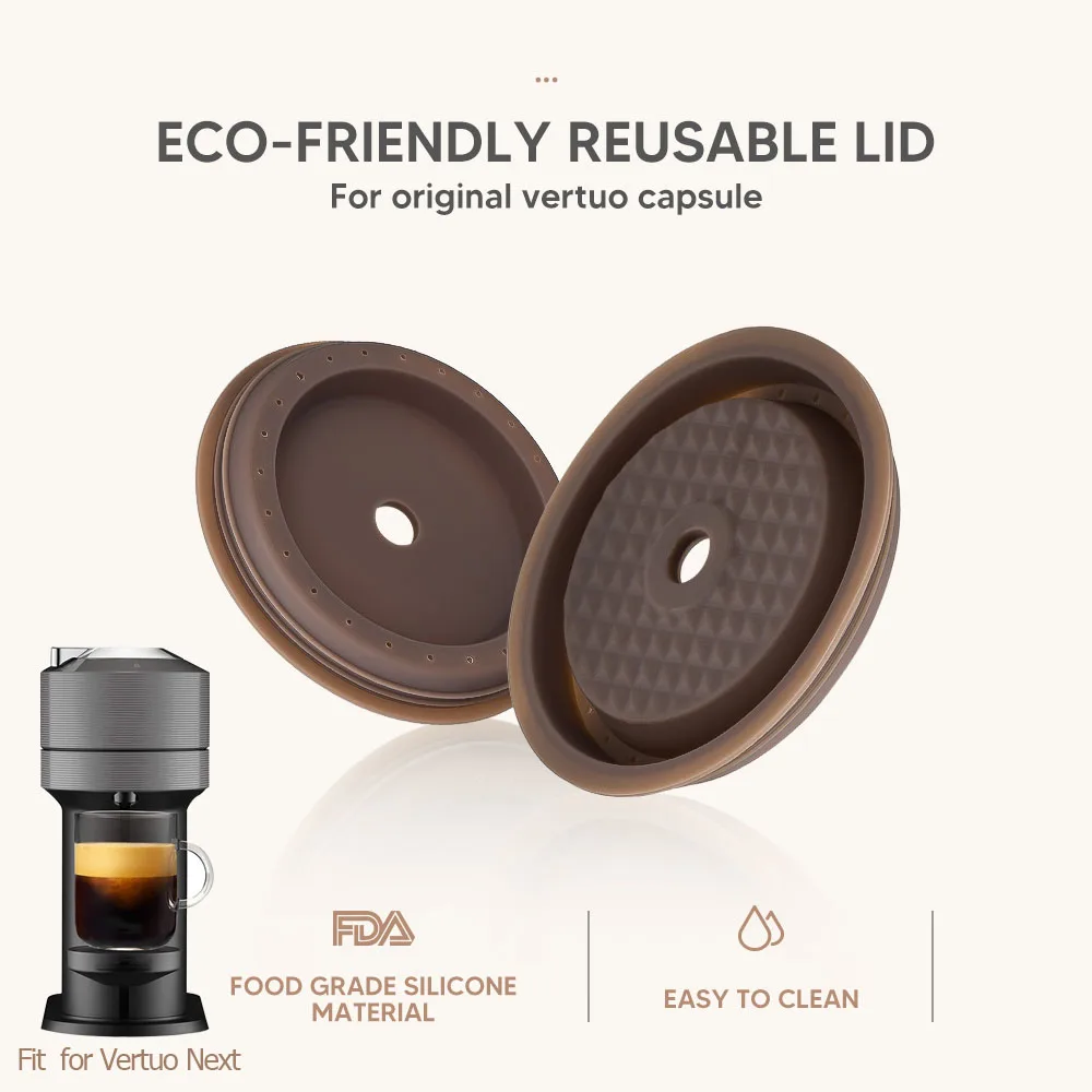 Reusable Silicone Cover for Nespresso Vertuo Capsule Disposable Coffee Caps Filter for Vertuo Next Machine
Reusable Silicone Cover for Nespresso Vertuo Capsule Disposable Coffee Caps Filter for Vertuo Next Machine