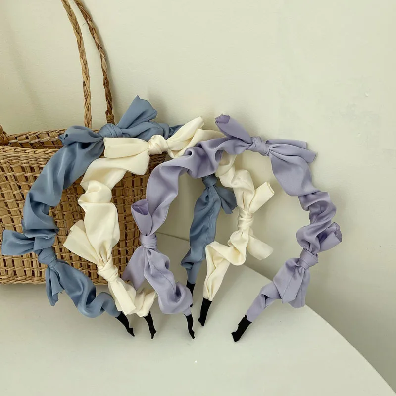 Super beautiful satin Retro Design Solid Color Satin Bow Headband Female Fashion Tiara Hairbands Headwear Hair Accessories
Super beautiful satin Retro Design Solid Color Satin Bow Headband Female Fashion Tiara Hairbands Headwear Hair Accessories