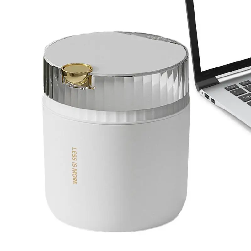 New Light Luxury Pressing Desktop Trash Can With Double-layer Automatic Pop-up Cover Small Storage Bucket For Countertop
New Light Luxury Pressing Desktop Trash Can With Double-layer Automatic Pop-up Cover Small Storage Bucket For Countertop