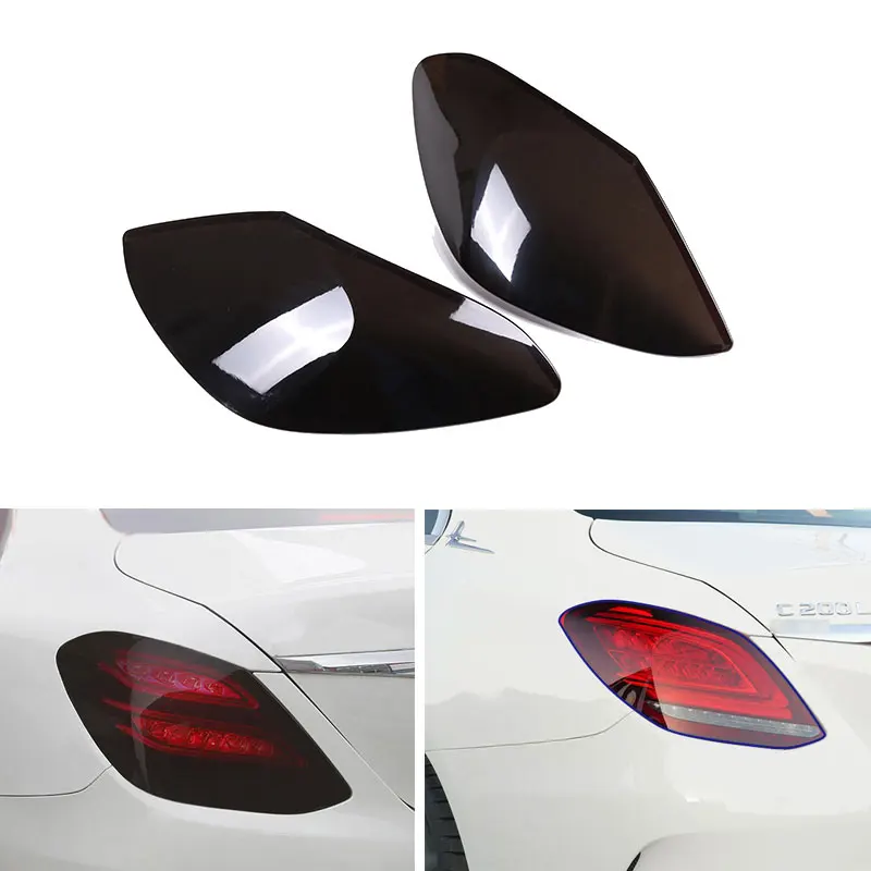

Car Rear Lamp Shade Brake Indicator Tail Light Reversing Lamp Blackened Tail Lamp Cover For Mercedes Benz C Class W205 2015 - 21