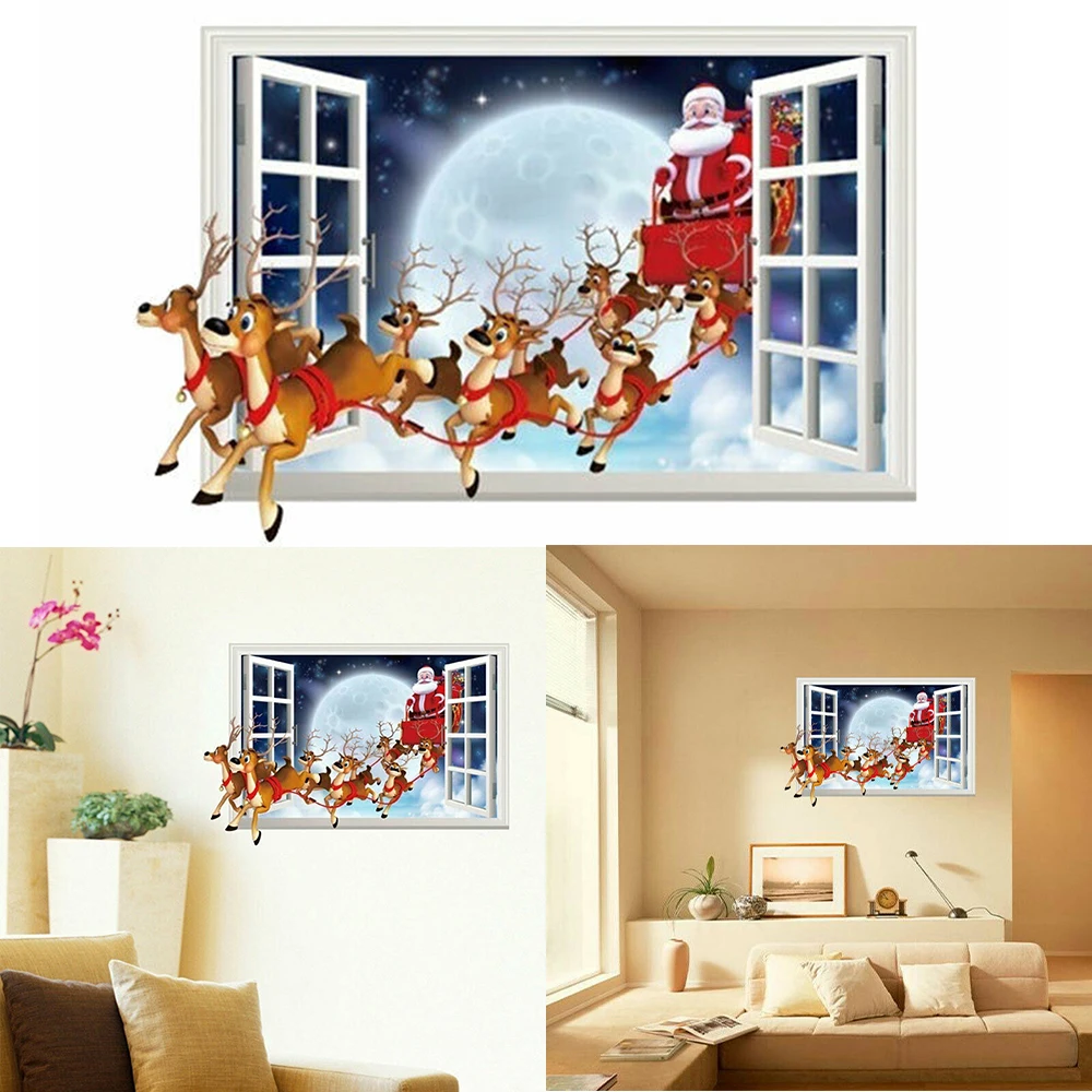 Beautiful Fashion New Wall Sticker Santa Sticker Film Removable Window 50*70CM DIY Decal Decor Decoration Fake
Beautiful Fashion New Wall Sticker Santa Sticker Film Removable Window 50*70CM DIY Decal Decor Decoration Fake