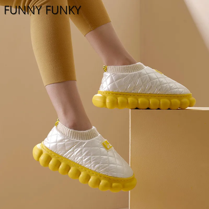 FUNNY FUNKY Shoes for Women Down Winter Slippers Clogs with Fleece Non-slip Sandals for Outdoor Household Cozy Woman Men Shoes
FUNNY FUNKY Shoes for Women Down Winter Slippers Clogs with Fleece Non-slip Sandals for Outdoor Household Cozy Woman Men Shoes