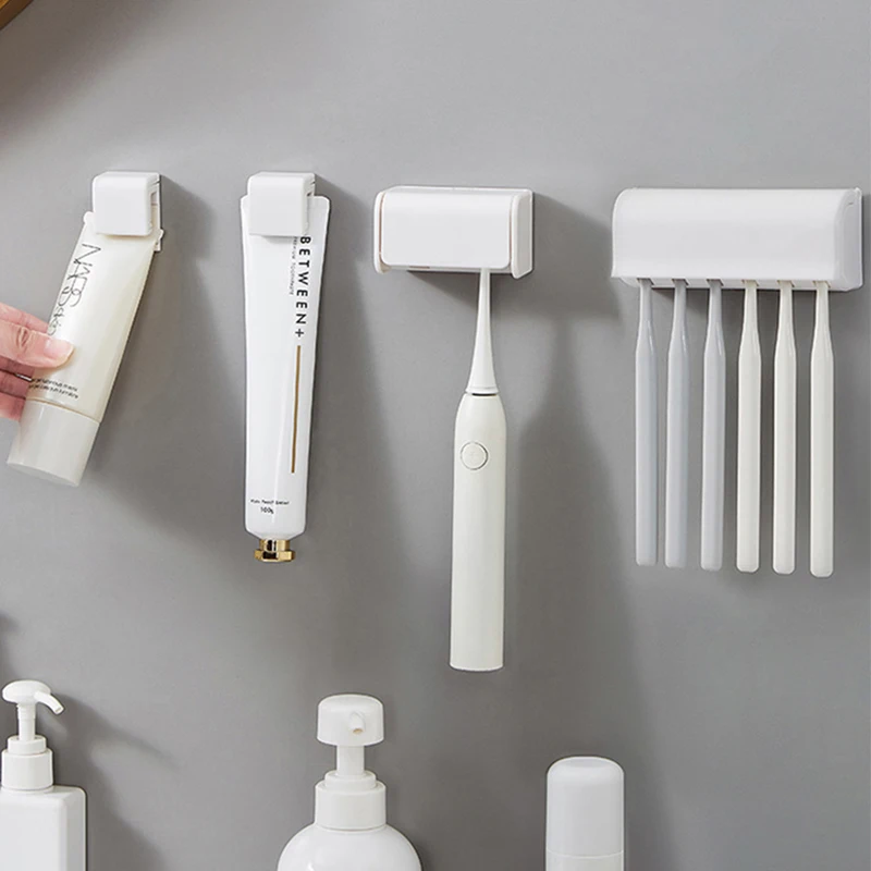 1pc Punch-free Wall-mounted Toothbrush Holder Toothpaste Holder Toothpaste Storage Rack Bath Organizer Bathroom Accessories
1pc Punch-free Wall-mounted Toothbrush Holder Toothpaste Holder Toothpaste Storage Rack Bath Organizer Bathroom Accessories