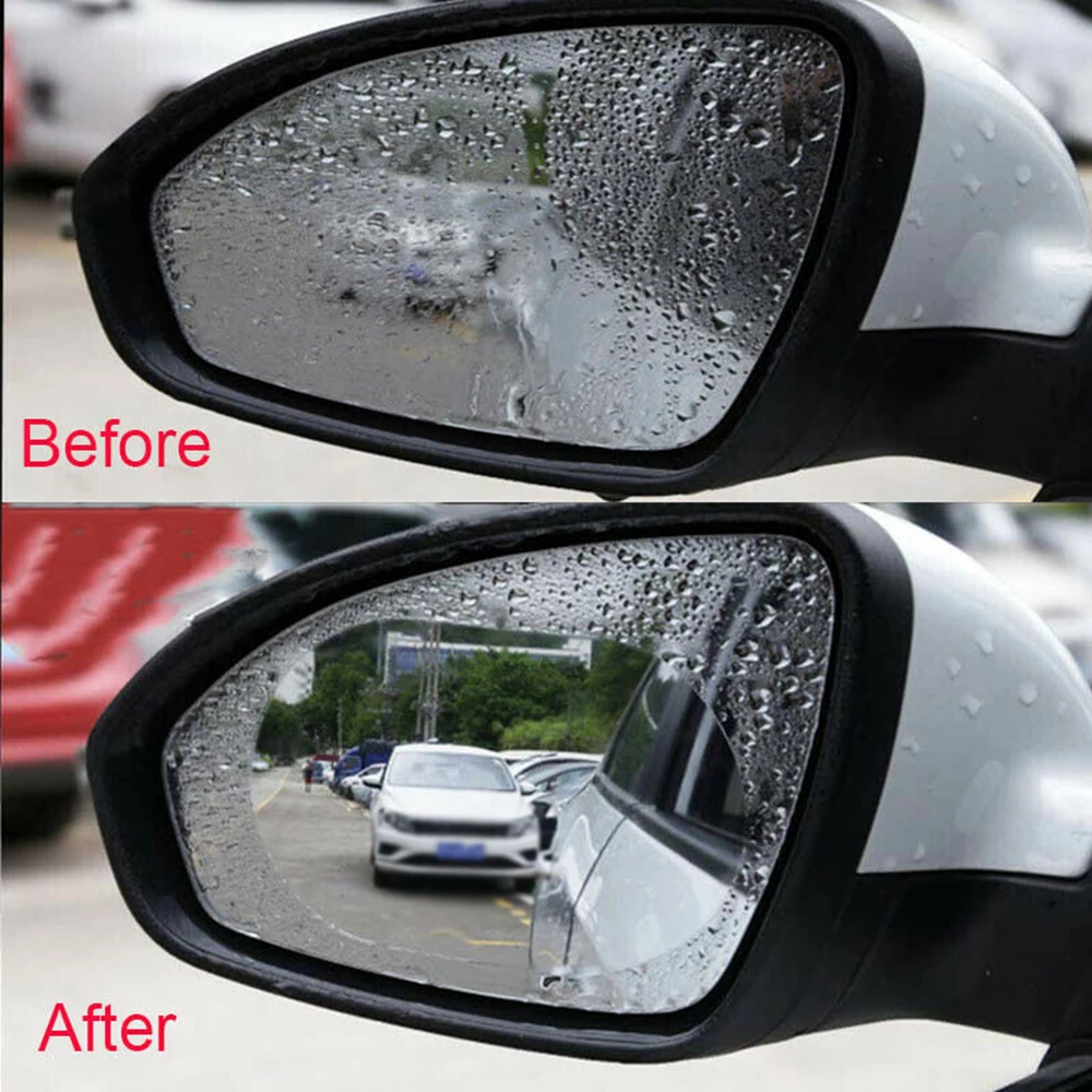 1PCS Car Window Film Rearview Mirror Transparent Rain Protection Film Transparent Soft Anti-glare Anti-fog Film Auto Parts
1PCS Car Window Film Rearview Mirror Transparent Rain Protection Film Transparent Soft Anti-glare Anti-fog Film Auto Parts