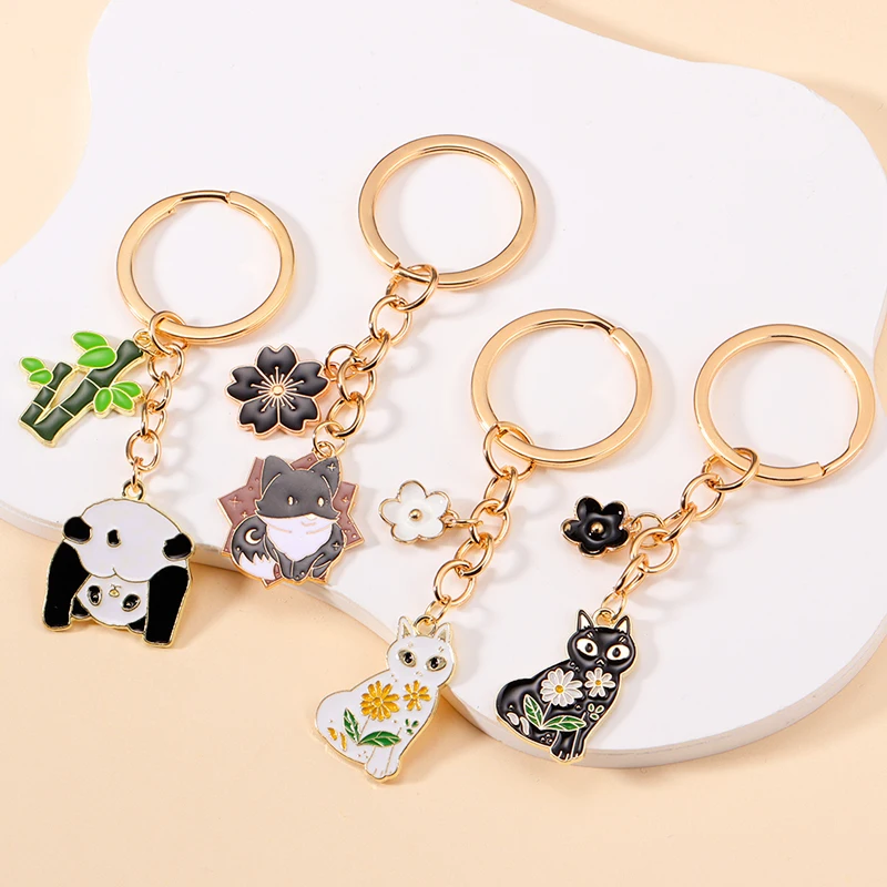 2023 Cute Enamel Painted Panda Cat Fox Pendants Key Chain For Women Men Bags Car Key Ornaments Keyring Handmade Jewelry Gifts
2023 Cute Enamel Painted Panda Cat Fox Pendants Key Chain For Women Men Bags Car Key Ornaments Keyring Handmade Jewelry Gifts