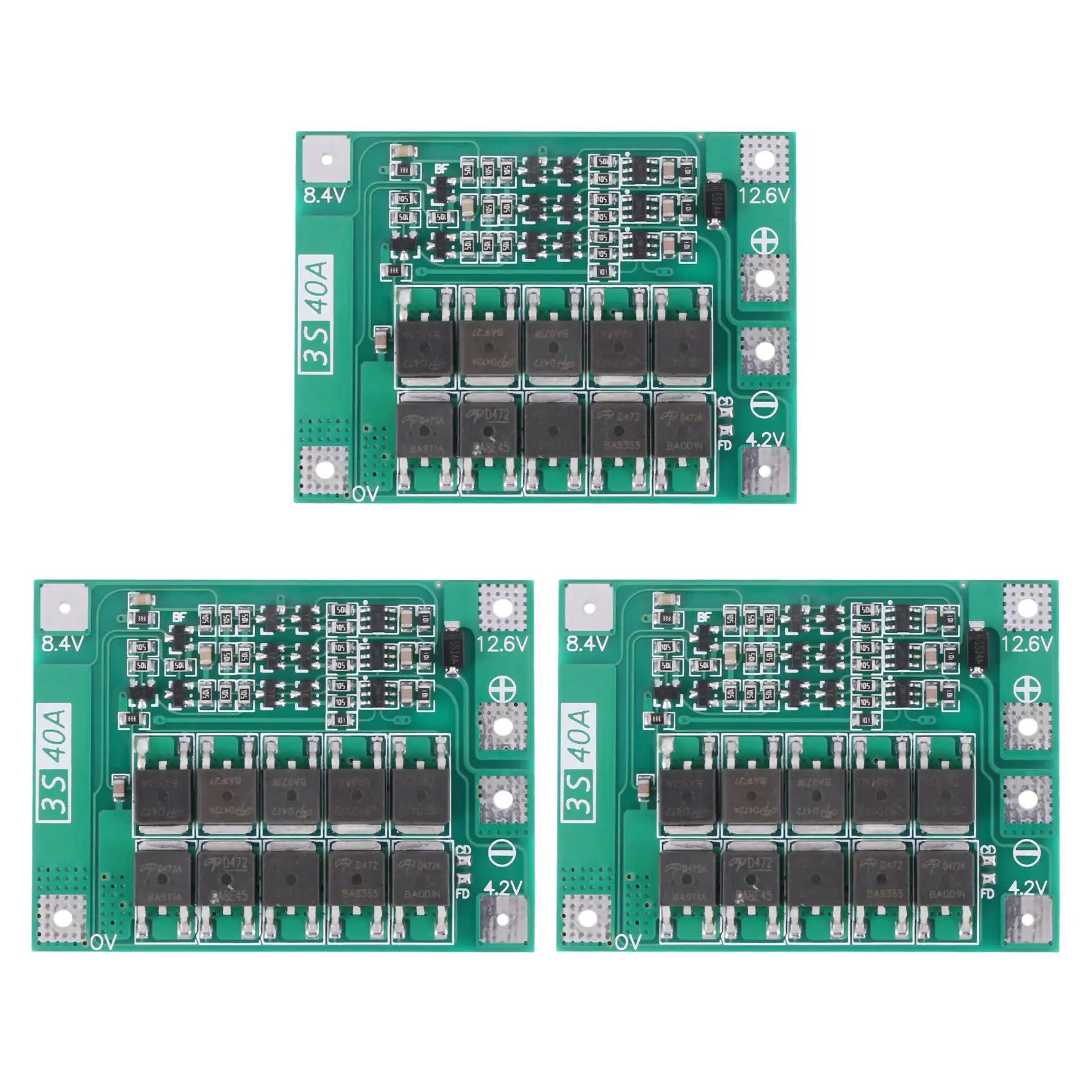 3X 3S 40A 18650 Li-Ion Lithium Battery Charger Protection Board Pcb Bms for Drill Motor 11.1V 12.6V Lipo Cell Module
3X 3S 40A 18650 Li-Ion Lithium Battery Charger Protection Board Pcb Bms for Drill Motor 11.1V 12.6V Lipo Cell Module