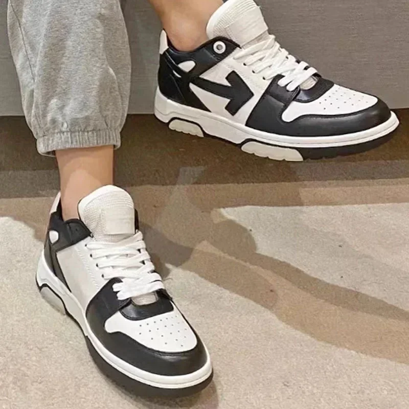 

New trend OW arrow off board shoes black and white panda men dunk sports tide couples casual small white shoes men and women