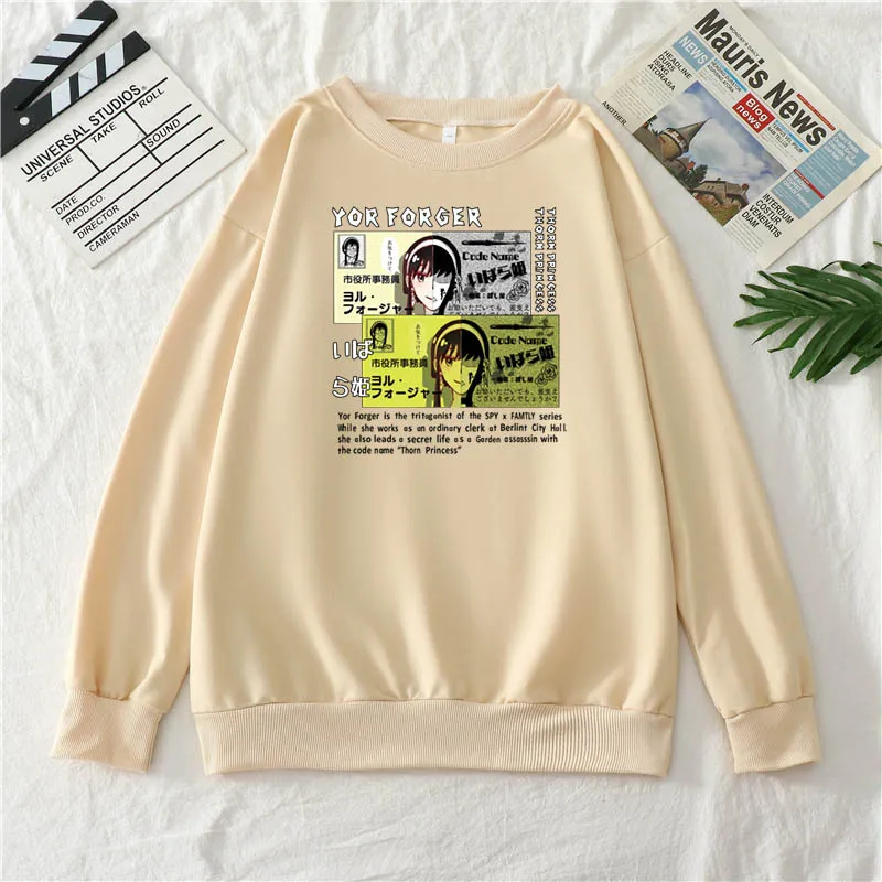 New Anime SPY X FAMILY Anya Yor Loid Men's/Women Loose Cotton Crewneck Top Sweatshirt Unisex Streetwear Pullover
New Anime SPY X FAMILY Anya Yor Loid Men's/Women Loose Cotton Crewneck Top Sweatshirt Unisex Streetwear Pullover