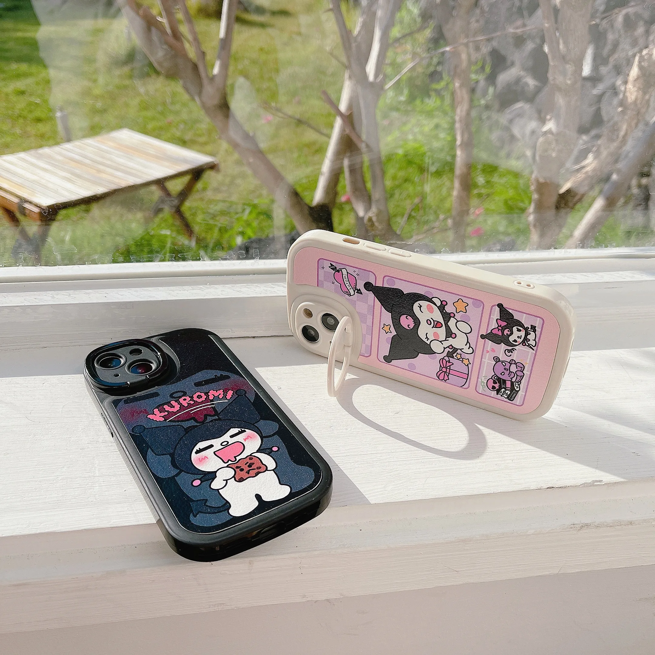 Cartoon Cute Sanrio Kuromi With holder Phone Case For Iphone 11 12 13 14 Pro Max Plus Silicone Cover
Cartoon Cute Sanrio Kuromi With holder Phone Case For Iphone 11 12 13 14 Pro Max Plus Silicone Cover