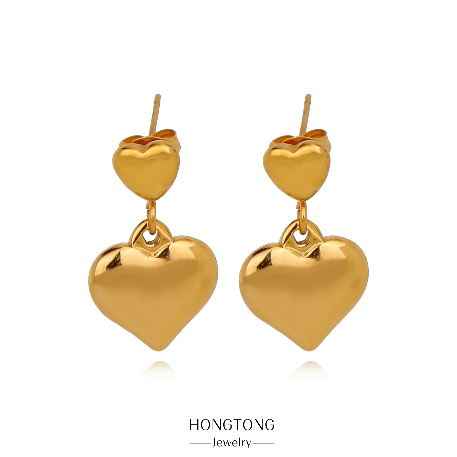 HONGTONG Love Oil Pressure Earrings Stainless Steel Studs Women's Fashion European 18k Earrings Gold Plated Accessories
HONGTONG Love Oil Pressure Earrings Stainless Steel Studs Women's Fashion European 18k Earrings Gold Plated Accessories