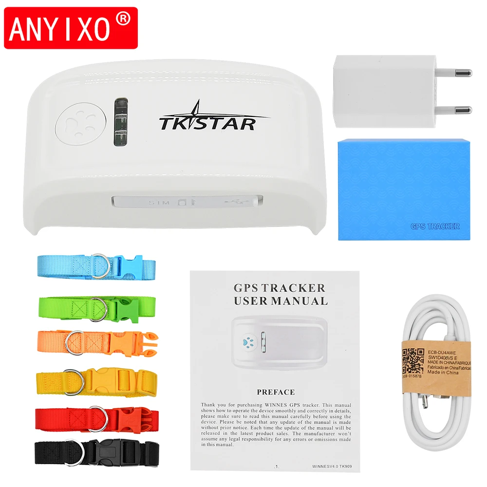 Original TKSTAR 2g cat gps tracker TK909 pet gps gsm gprs tracker Locator GPS Tracking device with collar free web APP
Original TKSTAR 2g cat gps tracker TK909 pet gps gsm gprs tracker Locator GPS Tracking device with collar free web APP