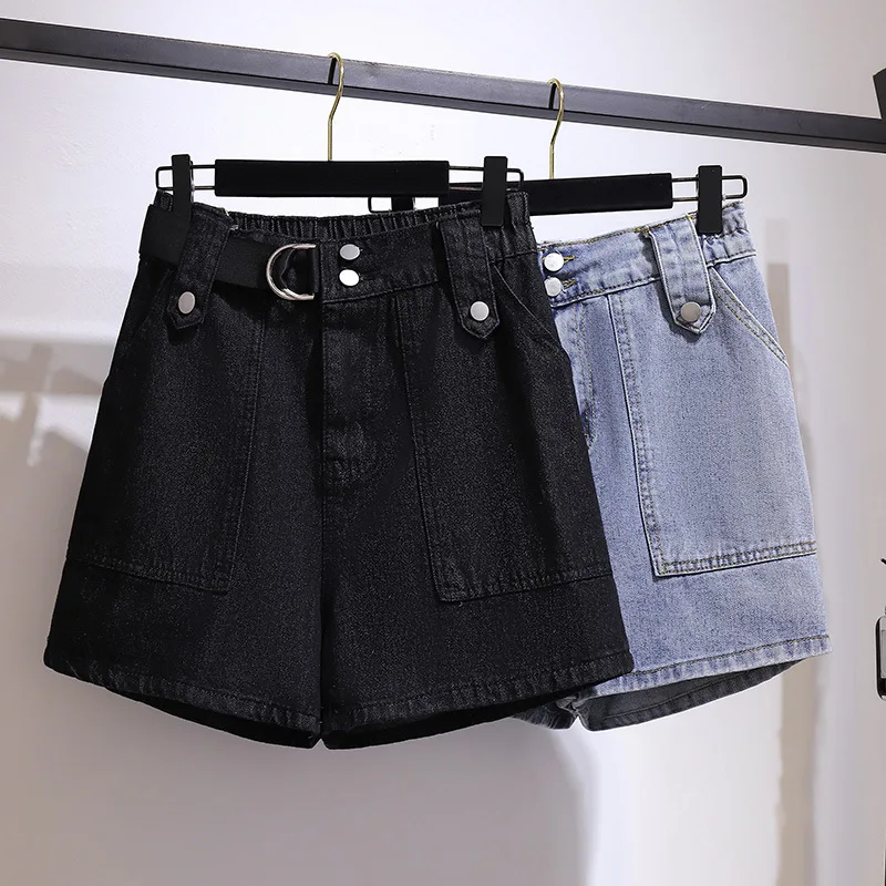 Plus Size Ladies High Waist Belly Shorts Wide Leg Hot Pants Loose Thin Denim Shorts Women Summer 2022 New Women Clothing
Plus Size Ladies High Waist Belly Shorts Wide Leg Hot Pants Loose Thin Denim Shorts Women Summer 2022 New Women Clothing