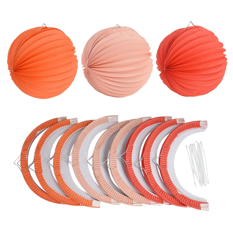 20CM Accordion Pleated Paper Lantern Chinese Watermelon Lantern Birthday Showers Wedding Party Festive Home Decoration Supplies
20CM Accordion Pleated Paper Lantern Chinese Watermelon Lantern Birthday Showers Wedding Party Festive Home Decoration Supplies