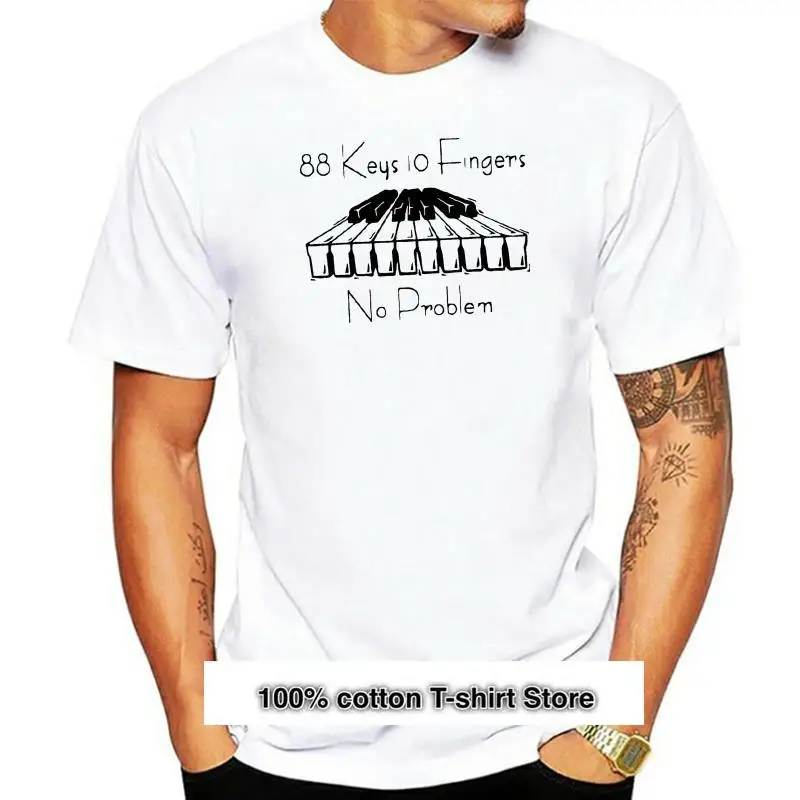 

Camiseta de algodón para hombre, camisa con estampado de pianista y Piano, estilo nuevo, a la moda, gran oferta, verano, 2022
