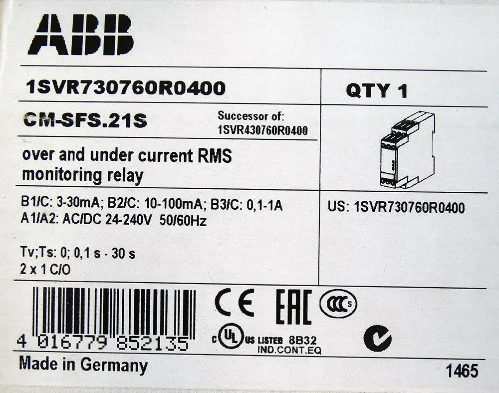 Новинка оригинальное импортное реле ABB CM-SFS.21S/CM-SFS.21S 24-240 В переменного тока/DC