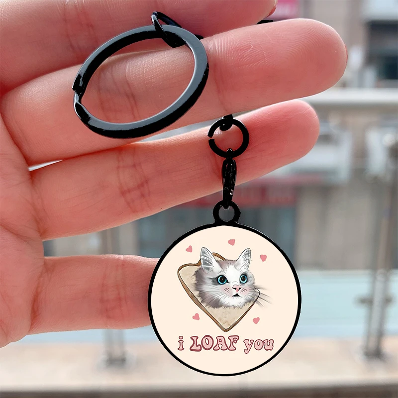 Fashion I really LOAF you cat Cool Key Tag Motorcycles Cars Backpack Chaveiro Keychain For Friends Key Ring Gifts Accessories
Fashion I really LOAF you cat Cool Key Tag Motorcycles Cars Backpack Chaveiro Keychain For Friends Key Ring Gifts Accessories
