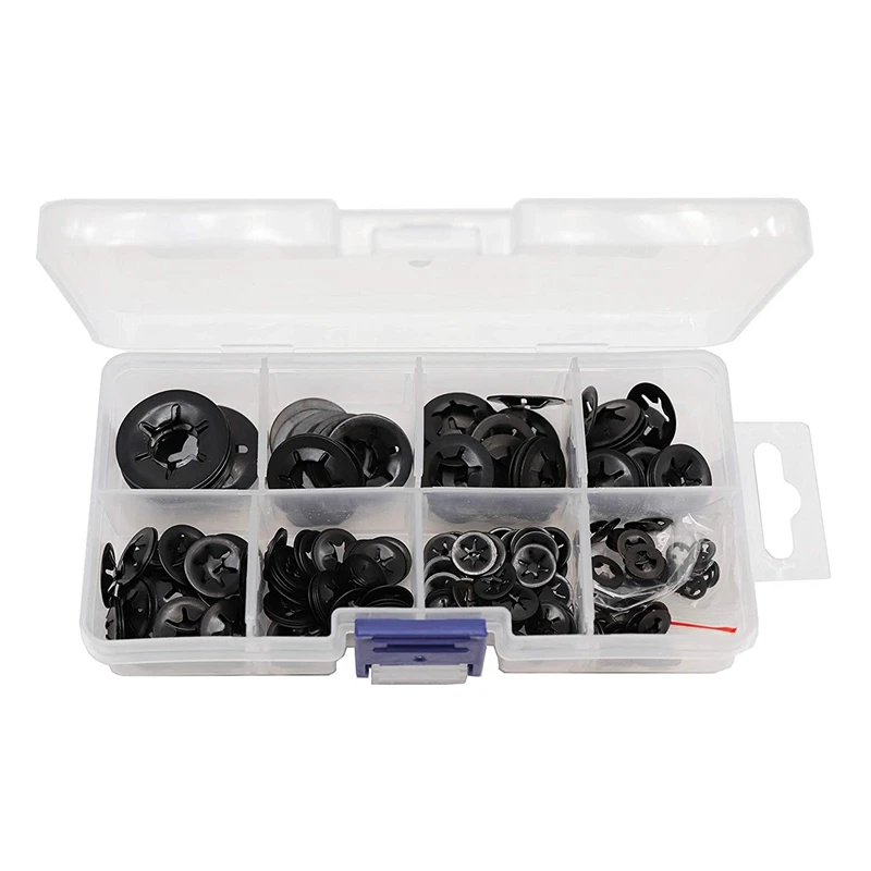 260Pcs M2-M12 Tooth Starlock Push On Locking Washers Speed Clips Fasteners Assortment Quick Speed Locking Washers
260Pcs M2-M12 Tooth Starlock Push On Locking Washers Speed Clips Fasteners Assortment Quick Speed Locking Washers