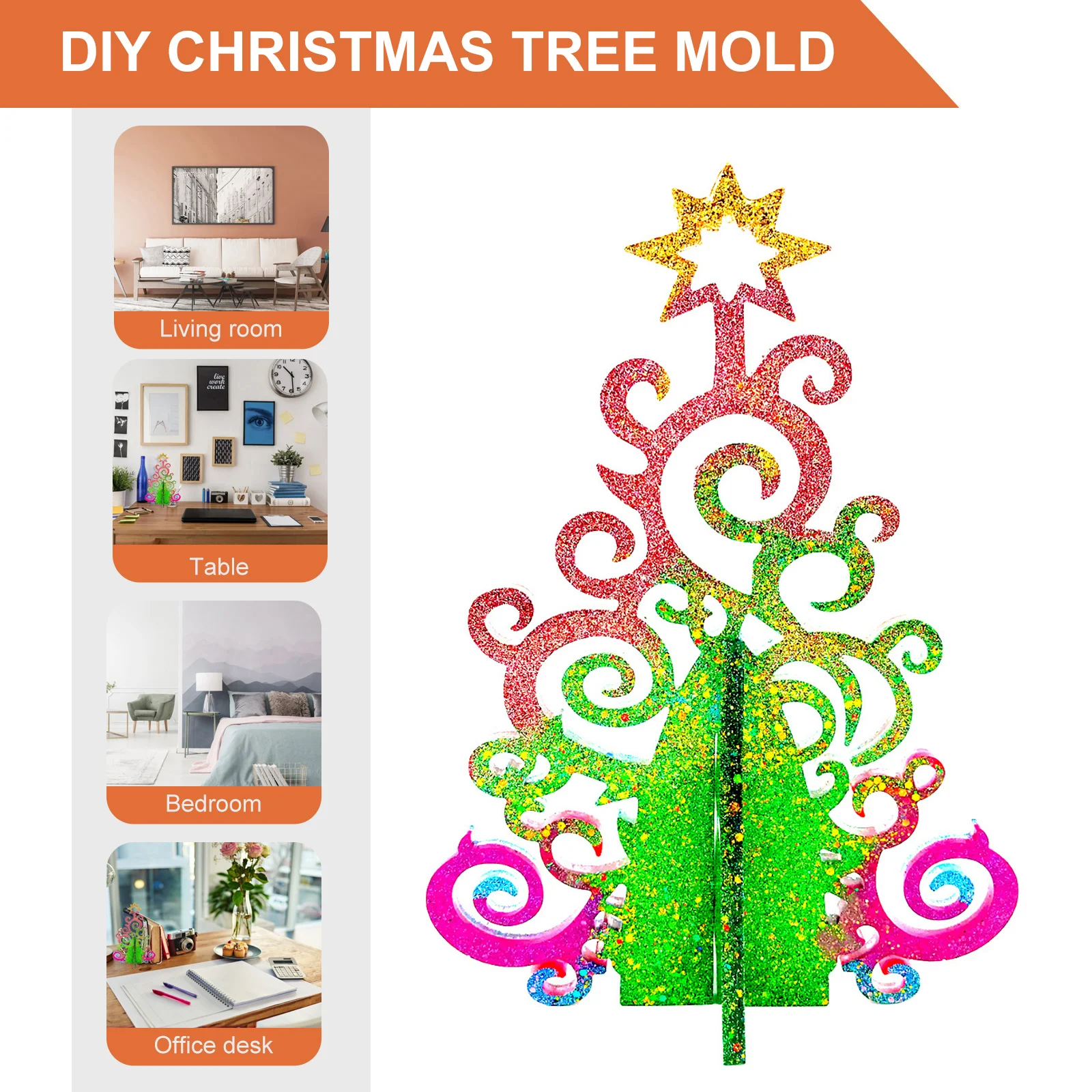 Christmas Resin Silicone Molds - 3D Christmas Tree Mold DIY for Xmas Decor Home Party Decoration Making Xmas Crafts Ornaments
Christmas Resin Silicone Molds - 3D Christmas Tree Mold DIY for Xmas Decor Home Party Decoration Making Xmas Crafts Ornaments
