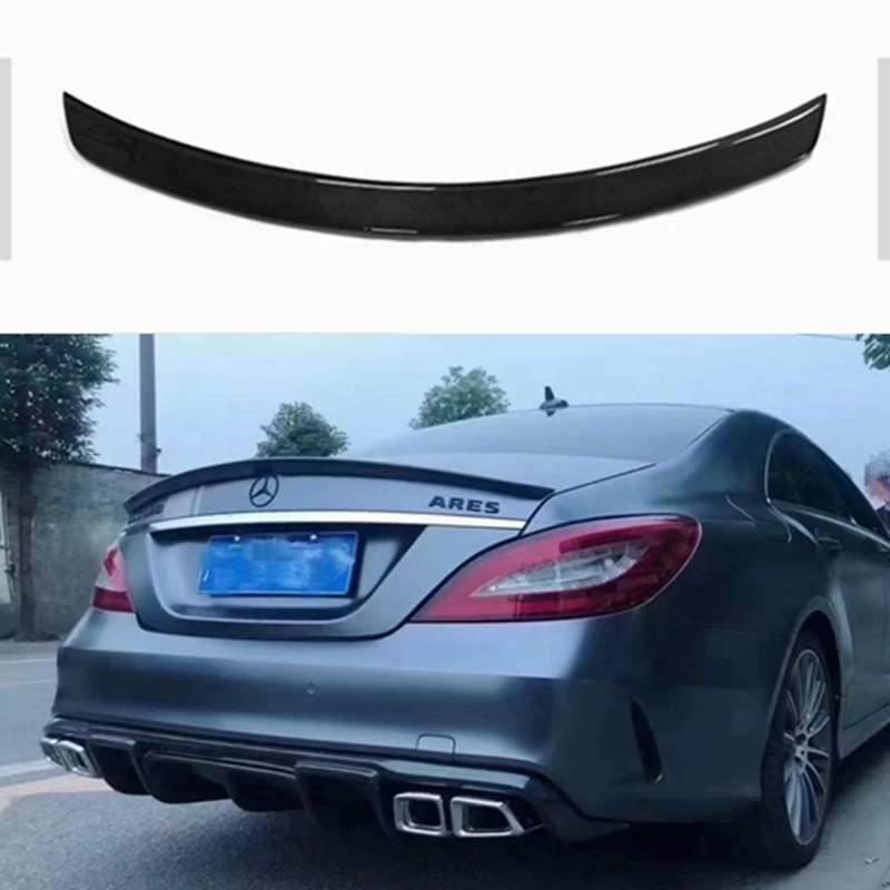 

For Mercedes-Benz CLS W218 AMG Style Carbon Fiber Rear Spoiler Trunk Wing 2011-2017 FRP / Forged carbon