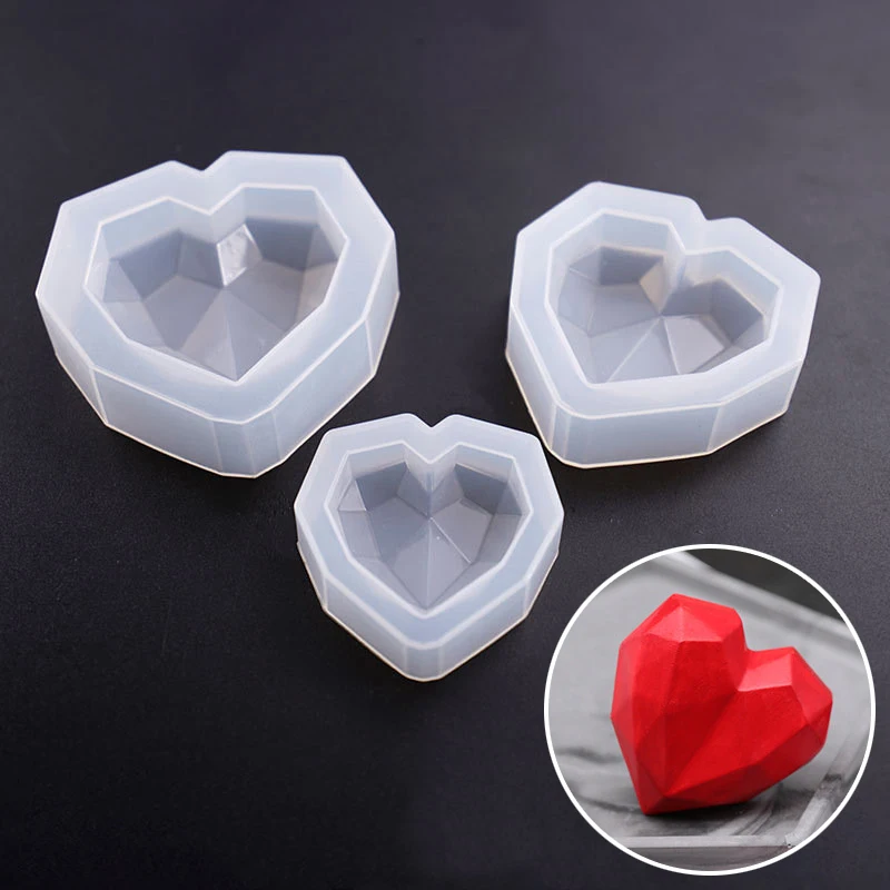 1Pcs 3D Love Heart Design Silicone Cake Mold Diamond Soap Moulds DIY Car Pendant Gypsum Plaster Heart Mold Handmade Candle Molds
1Pcs 3D Love Heart Design Silicone Cake Mold Diamond Soap Moulds DIY Car Pendant Gypsum Plaster Heart Mold Handmade Candle Molds