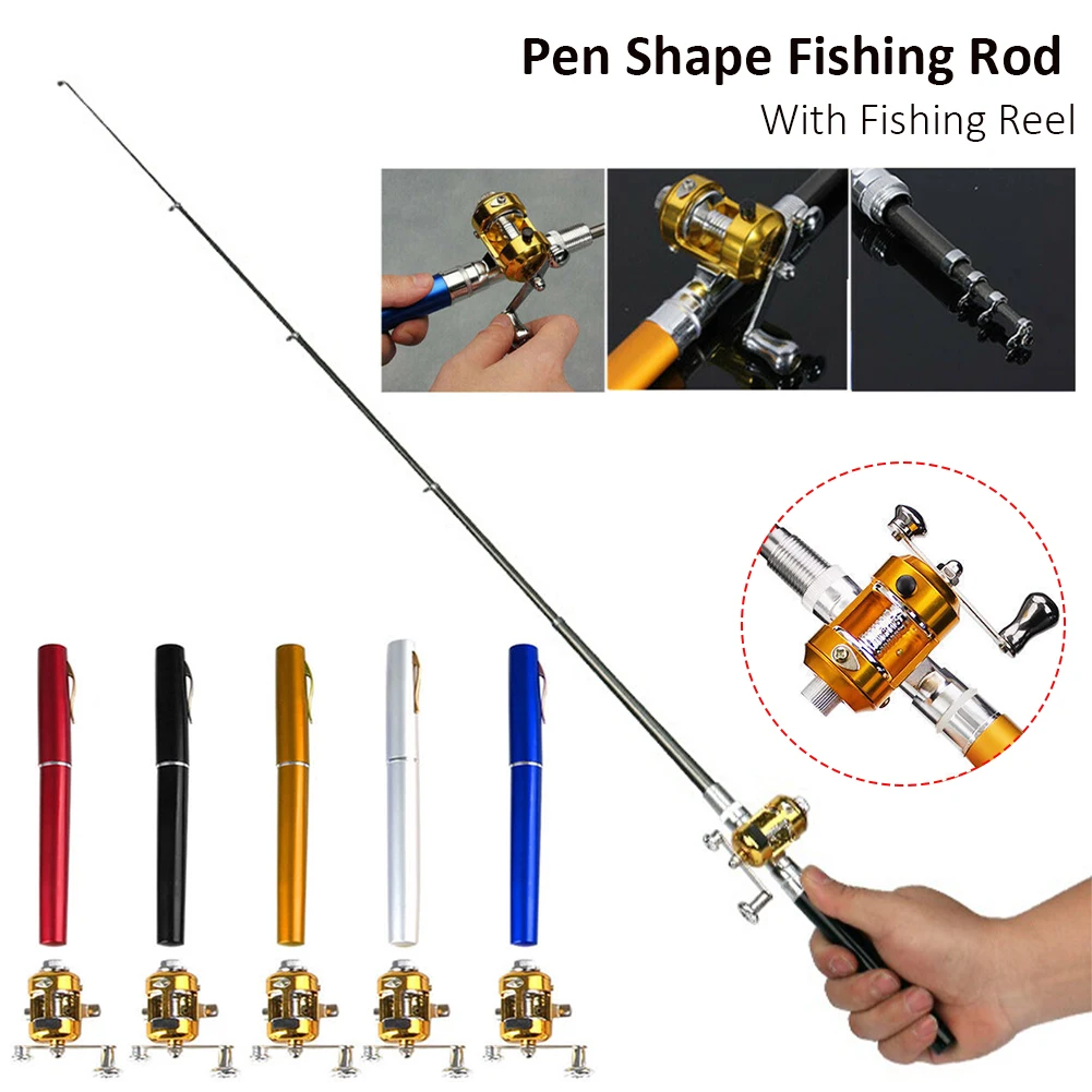 Portable Mini Pocket Telescopic Fishing Pole Folded Fishing Rod With Reel Wheel Mini Travel Rod Reel Seat Feeder Pen Fishing Rod
Portable Mini Pocket Telescopic Fishing Pole Folded Fishing Rod With Reel Wheel Mini Travel Rod Reel Seat Feeder Pen Fishing Rod