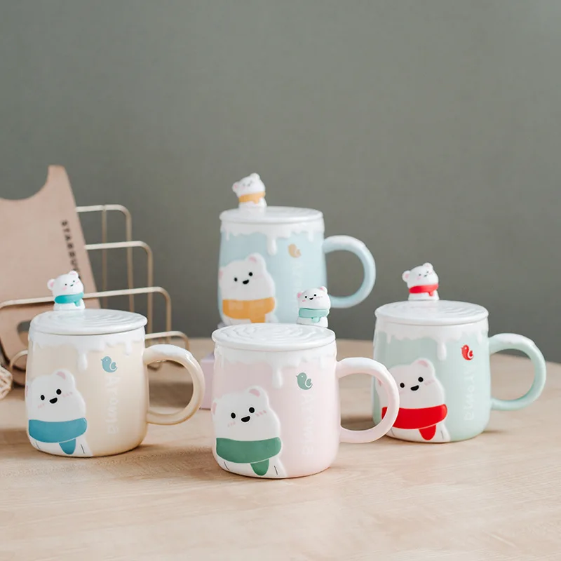 Embossed Cute Bear Ceramic of The Cup Cartoon Mug Fresh Creative-cup Coffee Couple Cup Household
Embossed Cute Bear Ceramic of The Cup Cartoon Mug Fresh Creative-cup Coffee Couple Cup Household
