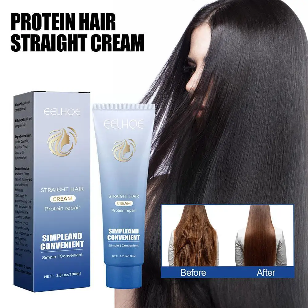 Keratin Hair Straightening Cream 100ml Silk & Gloss Straightening Faster Hair Hair Protein Cream Corrective Curly Smoothing Y9Q1
Keratin Hair Straightening Cream 100ml Silk & Gloss Straightening Faster Hair Hair Protein Cream Corrective Curly Smoothing Y9Q1