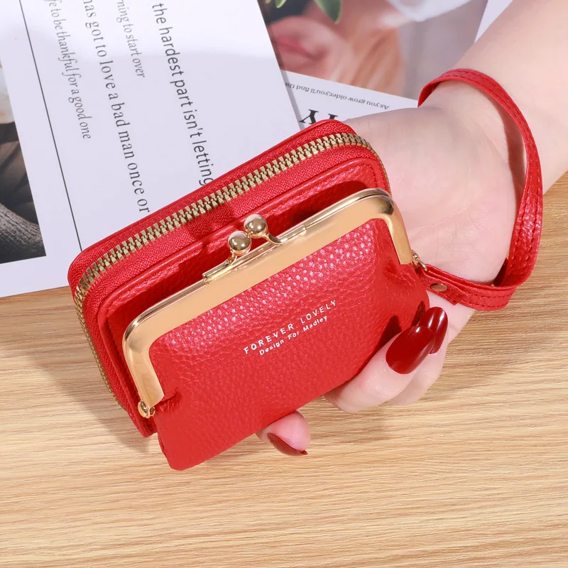 2023 New Women's Mini Women's Wallet Wrist Strap Short Zero Wallet Coin Clip Bag Multi Card Card Bag Money Clip
2023 New Women's Mini Women's Wallet Wrist Strap Short Zero Wallet Coin Clip Bag Multi Card Card Bag Money Clip