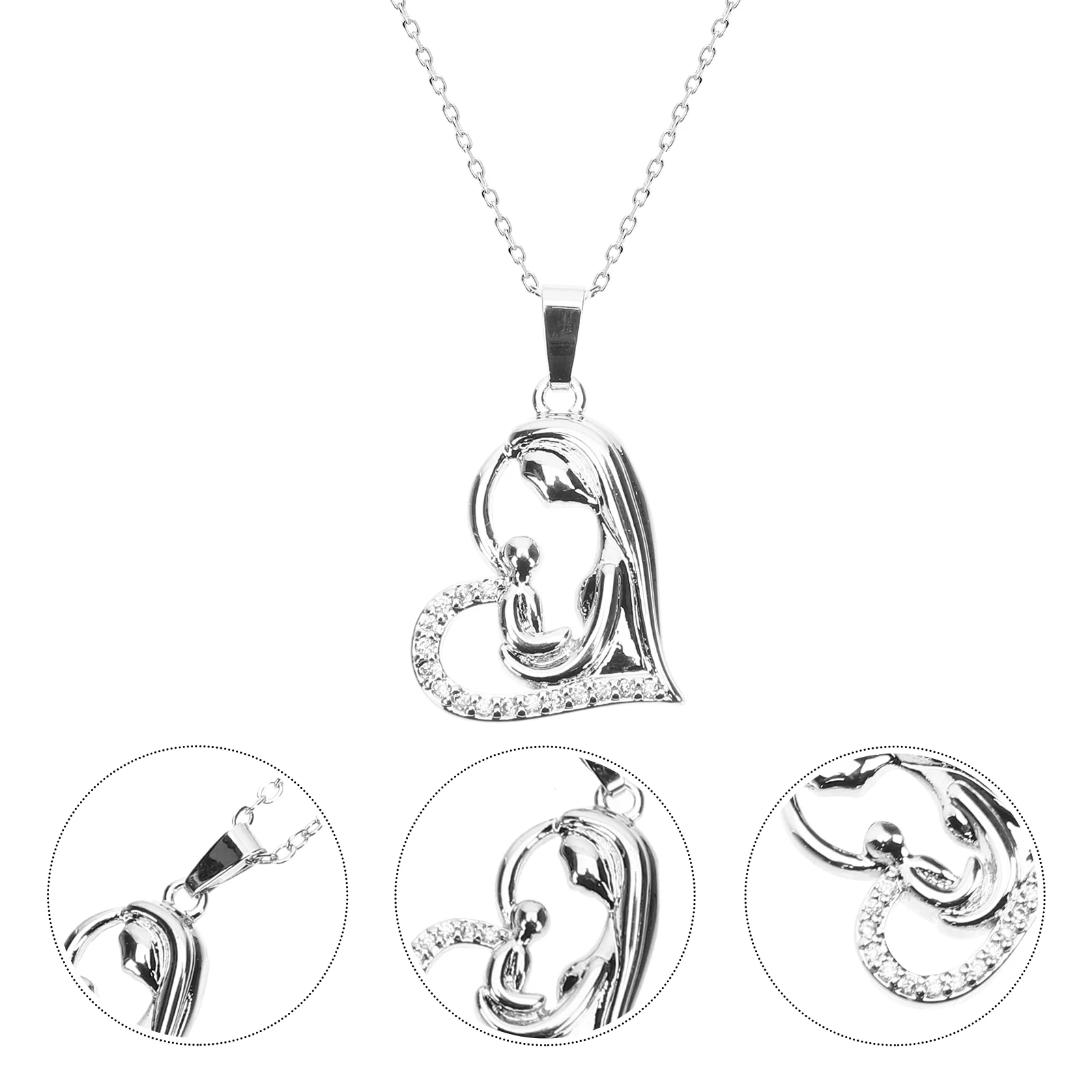 Heart Pendant Necklace Mother's Day Necklace Zircon Necklace Gift for Mother's Birthday
Heart Pendant Necklace Mother's Day Necklace Zircon Necklace Gift for Mother's Birthday