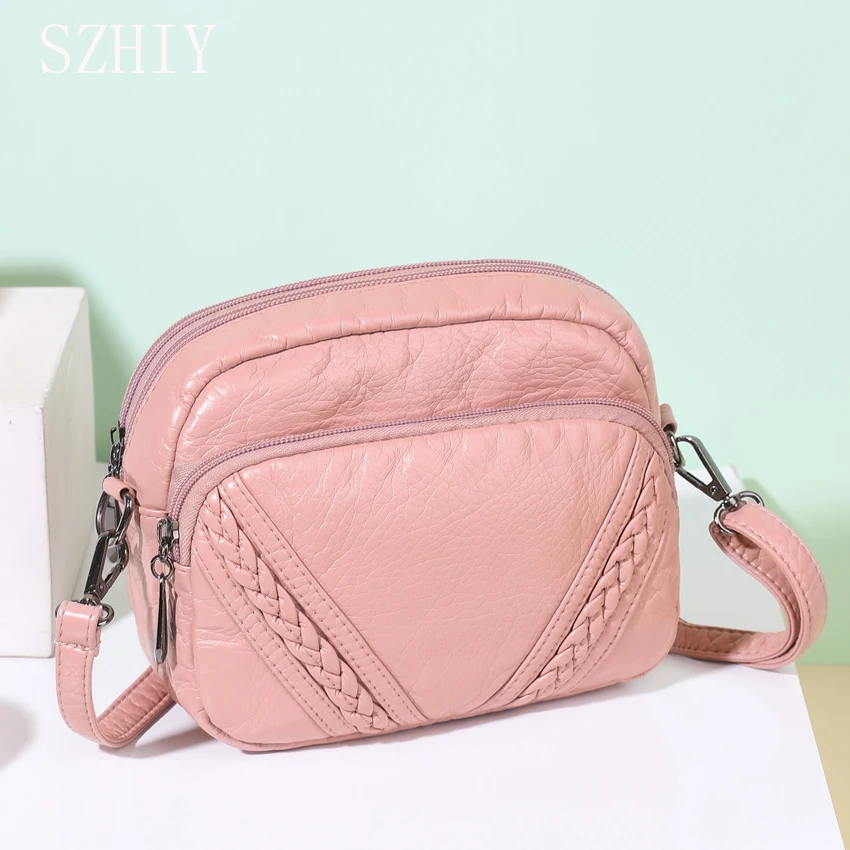 Mini Crossbody Bag for Women Vintage Soft Washed Pu Leather Shoulder Multiple Pocket 2021 Designer New Small Phone Purses Malas
Mini Crossbody Bag for Women Vintage Soft Washed Pu Leather Shoulder Multiple Pocket 2021 Designer New Small Phone Purses Malas