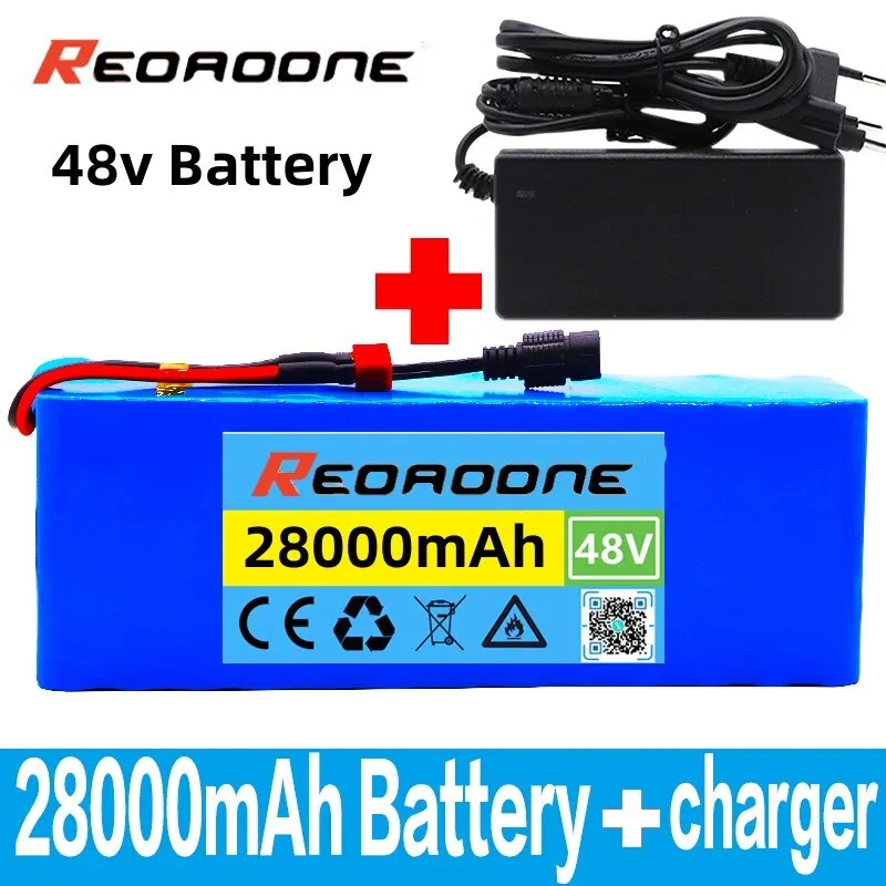 48v Lithium ion Battery 48V 28Ah 1000W 13S3P Lithium ion Battery Pack For 54.6v E-bike Electric Bicycle Scooter With BMS+Charger
48v Lithium ion Battery 48V 28Ah 1000W 13S3P Lithium ion Battery Pack For 54.6v E-bike Electric Bicycle Scooter With BMS+Charger