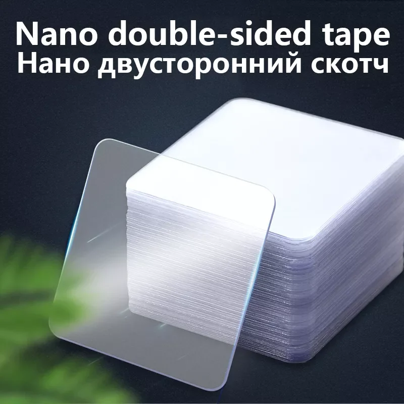 Tape Waterproof Wall Stickers Reusable Heat Resistant Bathroom Home Decoration Tapes Transparent Double Sided Nano Tape 
Tape Waterproof Wall Stickers Reusable Heat Resistant Bathroom Home Decoration Tapes Transparent Double Sided Nano Tape