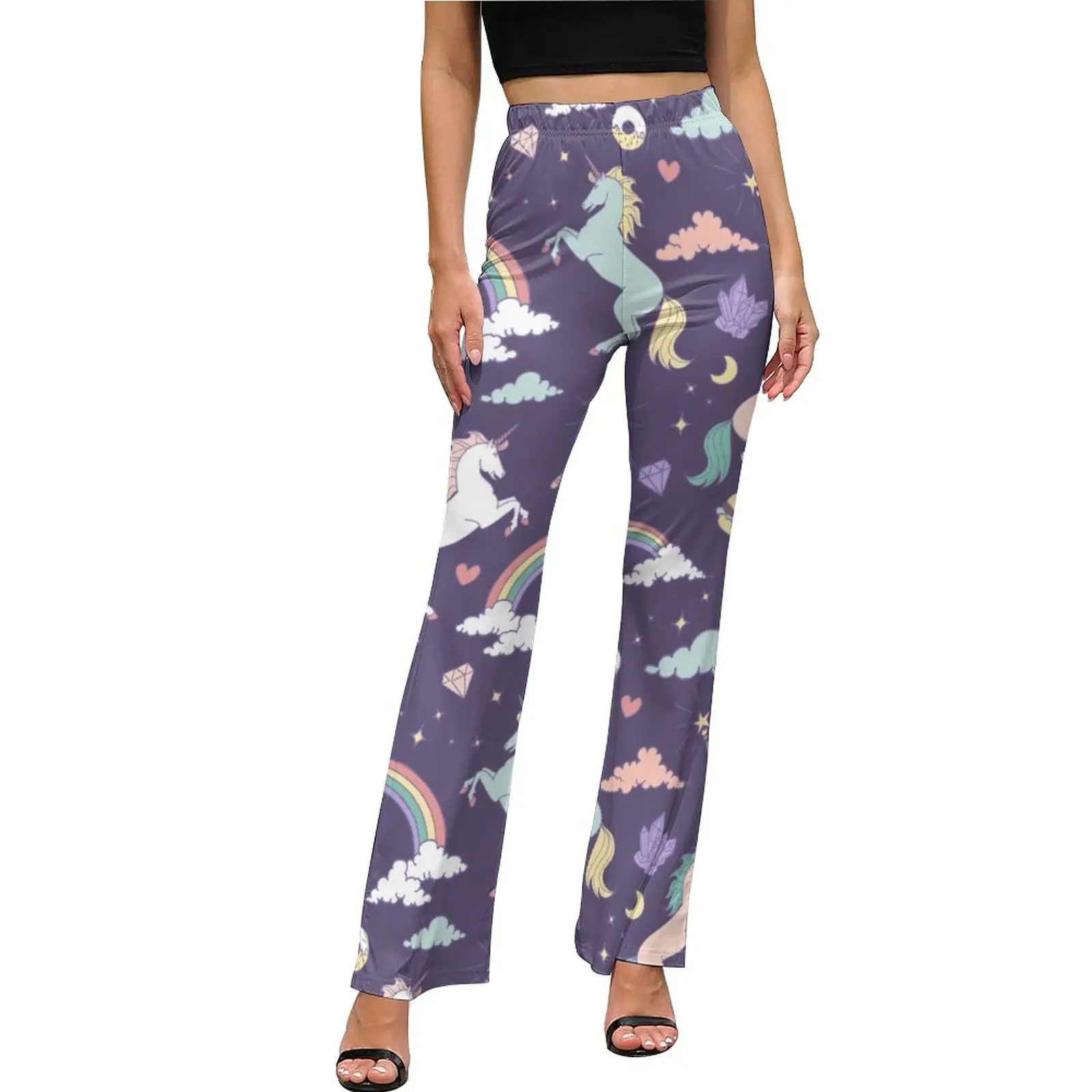 Unicorn Print Pants High Waisted Rainbow Cloud Diamond Street Wear Flare Pants Summer Sexy Graphic Oversize Trousers
Unicorn Print Pants High Waisted Rainbow Cloud Diamond Street Wear Flare Pants Summer Sexy Graphic Oversize Trousers