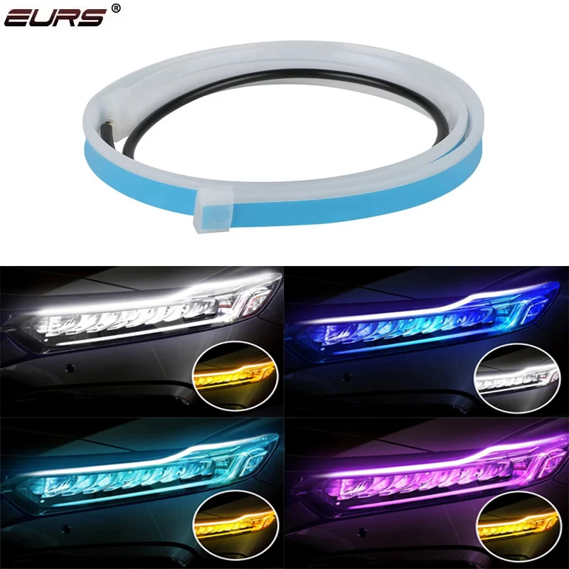 1pcs 2 Colors DRL LED Light Daytime Running Lights Turn Signal Lamp Flexible Auto Headlight Surface Strip Tube 12V Car Accessory
1pcs 2 Colors DRL LED Light Daytime Running Lights Turn Signal Lamp Flexible Auto Headlight Surface Strip Tube 12V Car Accessory