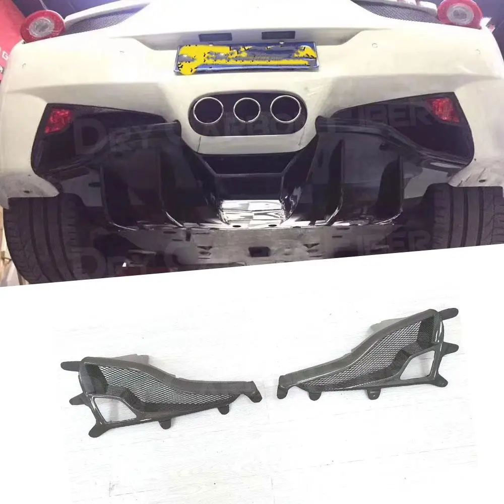 Fit For Ferrari 458 Modified Rear Bumper Lampshade Carbon Fiber Brakes Lampshade FRP Car Styling
Fit For Ferrari 458 Modified Rear Bumper Lampshade Carbon Fiber Brakes Lampshade FRP Car Styling