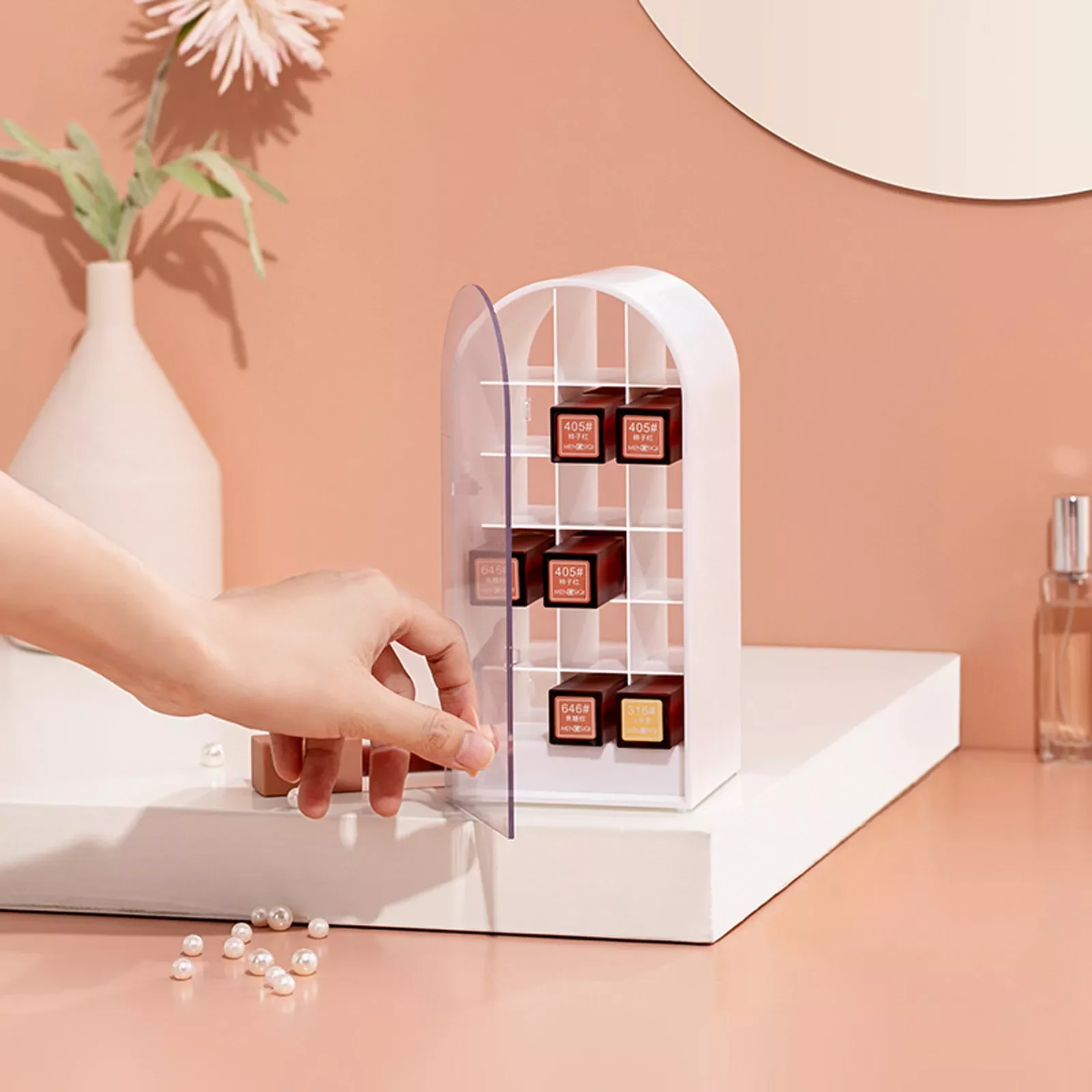 Moving Services Lipstick Shelf Storage Box Handle Design Organiser MakeUp Desktop Capacity 18 Christmas Bins for Storage
Moving Services Lipstick Shelf Storage Box Handle Design Organiser MakeUp Desktop Capacity 18 Christmas Bins for Storage