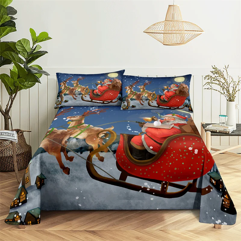 Christmas Bed Sheet Set Bedding Set Bed Flat Sheet Christmas Decorations Girl Bedsheet Bedding King Bed Sheets and Pillowcases
Christmas Bed Sheet Set Bedding Set Bed Flat Sheet Christmas Decorations Girl Bedsheet Bedding King Bed Sheets and Pillowcases