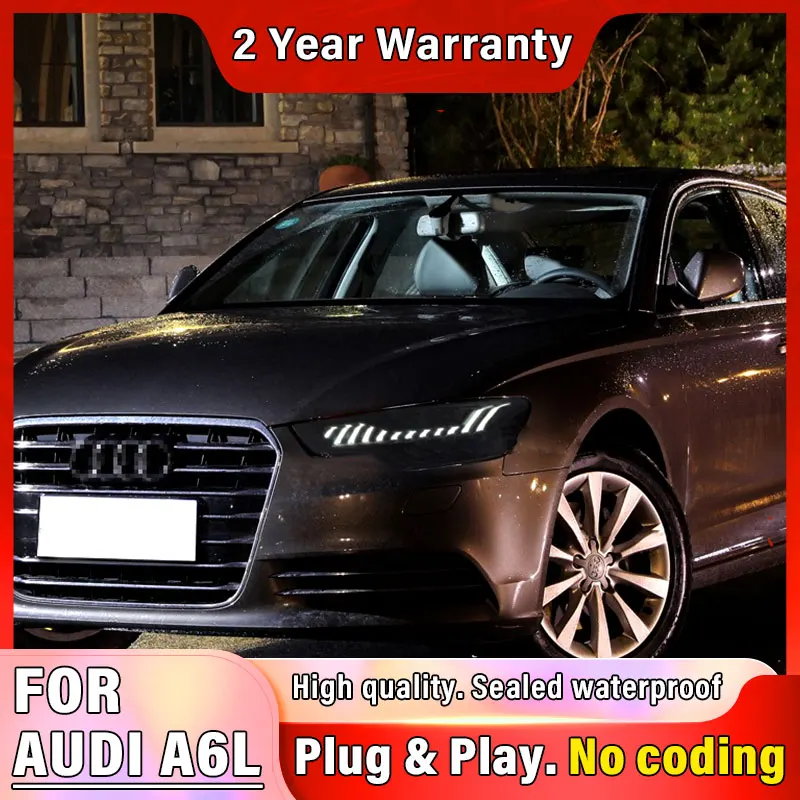Car styling Head Lamp for Audi A6 LED Headlights 2012-2015 Audi A6 Headlamp Dynamic Turn Signal DRL A6 Headlights Assembly
Car styling Head Lamp for Audi A6 LED Headlights 2012-2015 Audi A6 Headlamp Dynamic Turn Signal DRL A6 Headlights Assembly